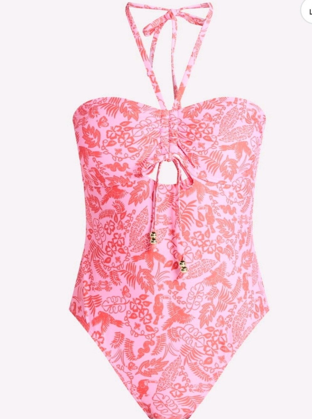 No Boundaries Halter Bandeau One Piece Swimsuit, Women's